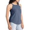 JustBlanks Halter Tank Tops for Women - Sleeveless High Neck Ribbed Knit Tank Top - Top for Women, Athletic Tank Top Navy Frost view 3
