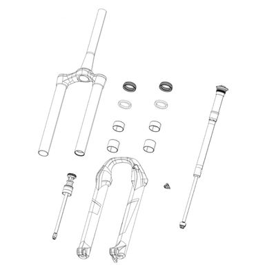 RockShox Domain B1 Air Shaft 150mm, 11.4018.111.015