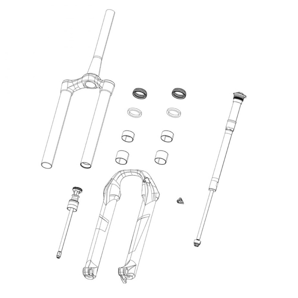RockShox Domain B1 Air Shaft 150mm, 11.4018.111.015