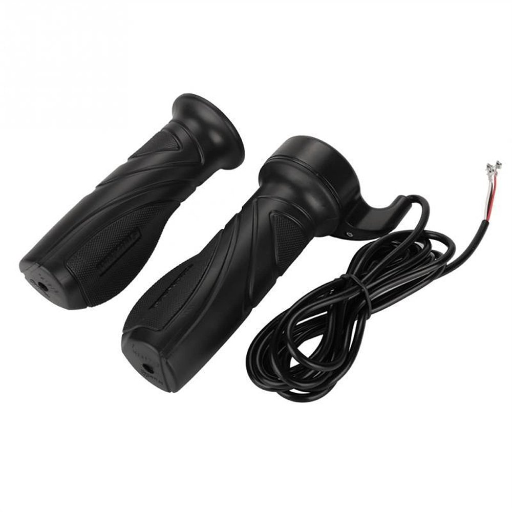 Bicycle Accessories 1 Pair Universal Electric Bike E-Bike Scooter Twist Speed Throttle for 22.5mm Handlebar Electric Bike Scooter Bike Parts (Color : Black)