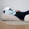 ZZZYZ Meditation Cushion Round Cotton Linen Seat Cushion Super Soft Epp Particles Meditation Cushion Breathable Tatami Meditation Pillow for Yoga Balcony-Yellow 50cm(20inch) view 3