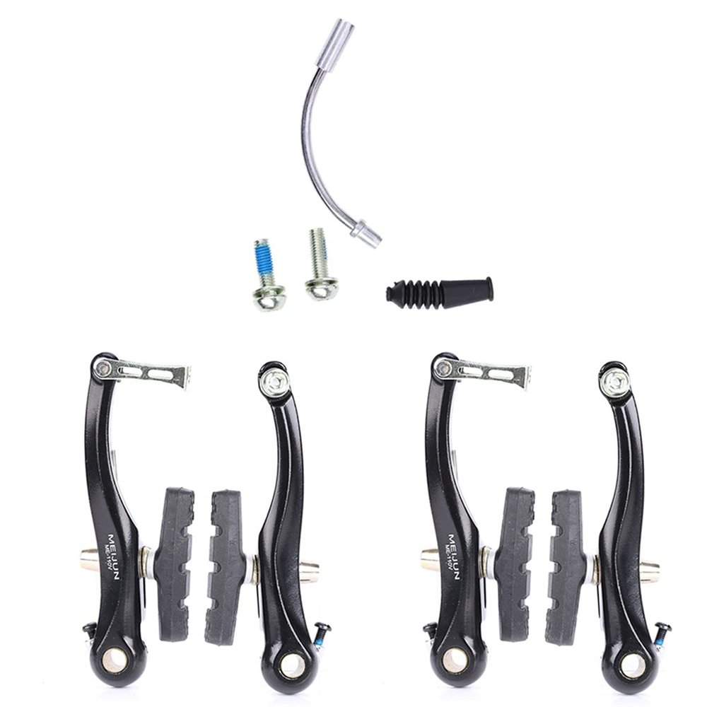 SJHY Bicycle Accessories 1/2 Pairs Bike Brakes Aluminium Alloy Mountain Bicycle V -Brake with Brake Pads Bicycle Brakes for 24" 26" Bike Bike Parts (Color : 2 Pairs)