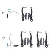 SJHY Bicycle Accessories 1/2 Pairs Bike Brakes Aluminium Alloy Mountain Bicycle V -Brake with Brake Pads Bicycle Brakes for 24" 26" Bike Bike Parts (Color : 2 Pairs) view 2