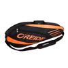 UNISTRENGH Portable Badminton Racket Bag Multifunction Single Shoulder Racket Bag for 3 Racquet or Double Tennis Racket, for Men and Women (Orange/Black) view 2