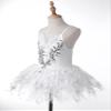 Aislor Girls Ballet Dress Sequined Mesh Tutu Swan Dance Leotard with Bracelets Headwear White 3-4 Years view 4