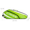 UNISTRENGH Portable Badminton Racket Bag Multifunction Single Shoulder Racket Bag for 3 Racquet or Double Tennis Racket, for Men and Women (Green) view 3