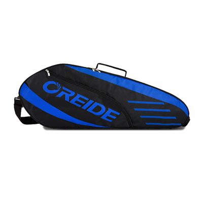 UNISTRENGH Portable Badminton Racket Bag Multifunction Single Shoulder Racket Bag for 3 Racquet or Double Tennis Racket, for Men and Women (Blue/Black)