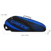 UNISTRENGH Portable Badminton Racket Bag Multifunction Single Shoulder Racket Bag for 3 Racquet or Double Tennis Racket, for Men and Women (Blue/Black) view 2