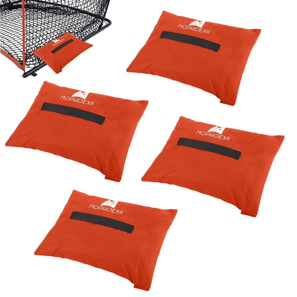 MOPHOEXII Set of 4 Extra Large Sports Anchor Sand Bags, Portable Weighted Anchors, Goal Frame Sandbags for Baseball Nets, Soccer Goals, Golf Nets, Football Nets, Hockey Nets