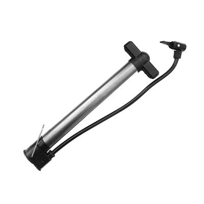 1pc Portable Bicycle Pump Basketball Manual Air Pump Inflator for Outdoor Cycling Equipment (Color : Silver Grey)