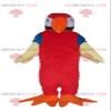 SPOTSOUND Giant parrot REDBROKOLY Mascot red orange blue and white