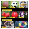 FHYTGBS 16cm Hand Air Pump Inflator Ball Pump Portable Plastic Sport Balls Basketball Football Soccer Yoga Ball Air Pump (Color : Red) view 4