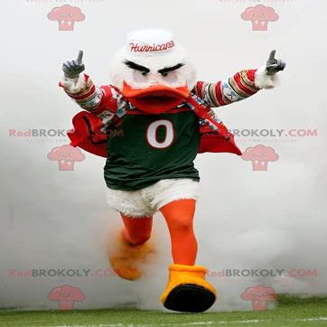 SPOTSOUND White and orange duck bird REDBROKOLY Mascot