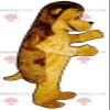 Brown and yellow hedgehog REDBROKOLY Mascot view 1