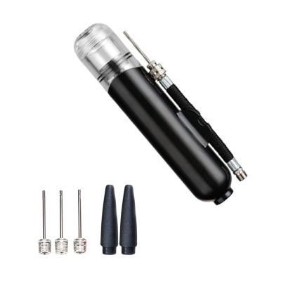 FHYTGBS 16cm Hand Air Pump Inflator Ball Pump Portable Plastic Sport Balls Basketball Football Soccer Yoga Ball Air Pump (Color : Black)