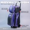 KR Strikeforce Royal Flush Triple Roller Bowling Bag - USA view 2