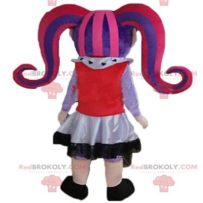 SPOTSOUND Gothic girl REDBROKOLY Mascot with colored hair