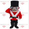 SPOTSOUND Pink soldier REDBROKOLY Mascot dressed in red, white and black