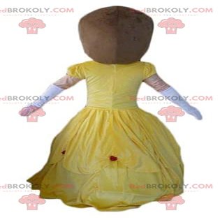 SPOTSOUND Princess woman REDBROKOLY Mascot in yellow dress