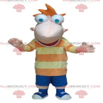 SPOTSOUND REDBROKOLY Mascot big man funny and smiling