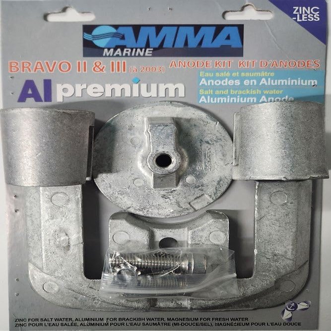 Aluminum Anode KIT for Bravo 2 & 3