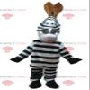 SPOTSOUND REDBROKOLY Mascot of the famous zebra Marty from the cartoon Madagascar view 1