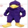 SPOTSOUND Very muscular purple and yellow bird eagle REDBROKOLY Mascot