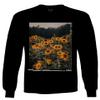0405. Aesthetic Cute Floral Sunflower Botanical Print Graphic Fashion Men's Long Sleeve t Shirt (Black, 2X Large) view 1