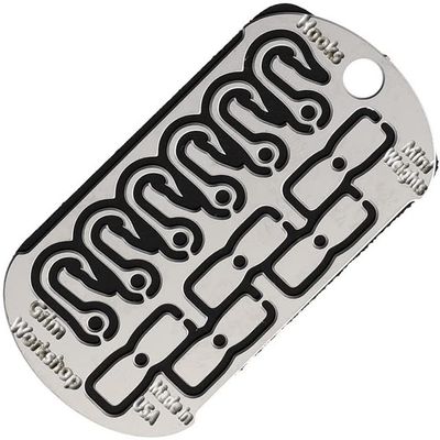 Grim Workshop Mini Hook Fishing Kit Dog Tag Survival Necklace