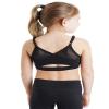 Liakada Girls Supportive Bra Top with Integrated Bra Shelf Liner for Dance, Gymnastics, Yoga, Cheer! Black view 2