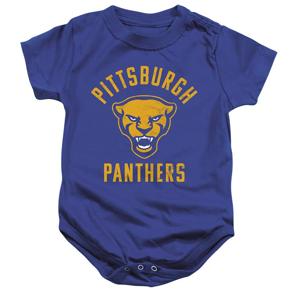 University of Pittsburgh Official Pitt Panthers Logo Unisex Infant Snap Suit for Baby,Royal Blue, 6 Months