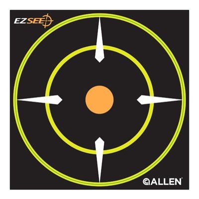 15255 EZ See Bullseye Target, Adhesive, Black, 6-In., 12-Pk. - Quantity 12