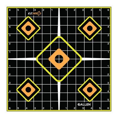 15314 EZ See Grid Target, Adhesive, Black, 12-In., 5-Pk. - Quantity 12