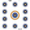Allen 15245 EZ Aim 11 Spot Target, White, 12-In. - Quantity 12 view 2