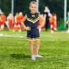 Little King NCAA Toddler/Youth Girls Team 2 Piece Cheer Dress-Michigan Wolverines-3T view 2