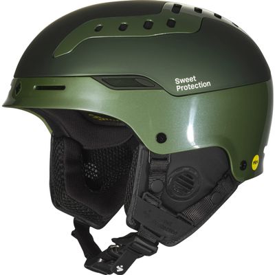 Sweet Protection Switcher MIPS Helmet - Hybrid Hardshell Snowboarding and Ski Helmet Equipped with Ventilation and Audio Ready System, Matte Olive Metallic, Small/Medium