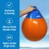 Anchor Buoy and Retrieval Ring, 15" Inflatable Vinyl Boat Buoy Balls with Pump, Round Boat Mooring Buoys, Marker, and Anchor Float Ball for Rope, Sea, and Lake view 2