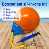 Anchor Buoy and Retrieval Ring, 15" Inflatable Vinyl Boat Buoy Balls with Pump, Round Boat Mooring Buoys, Marker, and Anchor Float Ball for Rope, Sea, and Lake view 4
