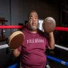TITLE Boxing Retro Old School Punch Mitts view 4