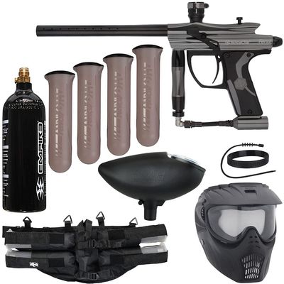 Action Village Kingman Spyder Fenix Epic Paintball Gun Package Kit (Gloss Gun Metal Grey)