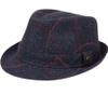 Unisex Timelessly Classic Manhattan Fedora Hat (Fedora 4056 Navy, Small-Medium) view 1