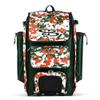 Boombah Catchers Superpack Hybrid Digital Camo Bat Bag Dark Green/Orange - Wheeled & Backpack Version view 1