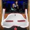 Handlebar Towel for Peloton Bike+, red trim, soft and absorbent view 1
