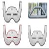 Handlebar Towel for Peloton Bike+, red trim, soft and absorbent view 4