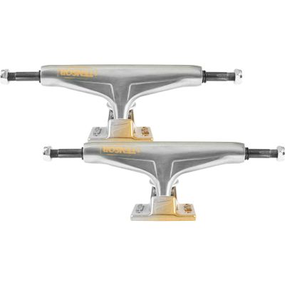Tensor Alum Stencil Mirror Skateboard Trucks - Raw/Gold Fade - 5.5