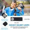 Shappy Hockey Helmet Chin Strap Detachable Helmet Loops Hockey Sports Chin Strap Replacement with Single Snap Accessory, Black(6 Pieces) view 2