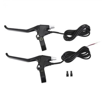 SJHY Bicycle Accessories Bicycle Hydraulic Disc Brake Handle Front Rear Brake Lever Left and amp; Right Electric Bicycle Brake Lever Bike Parts (Color : Black)