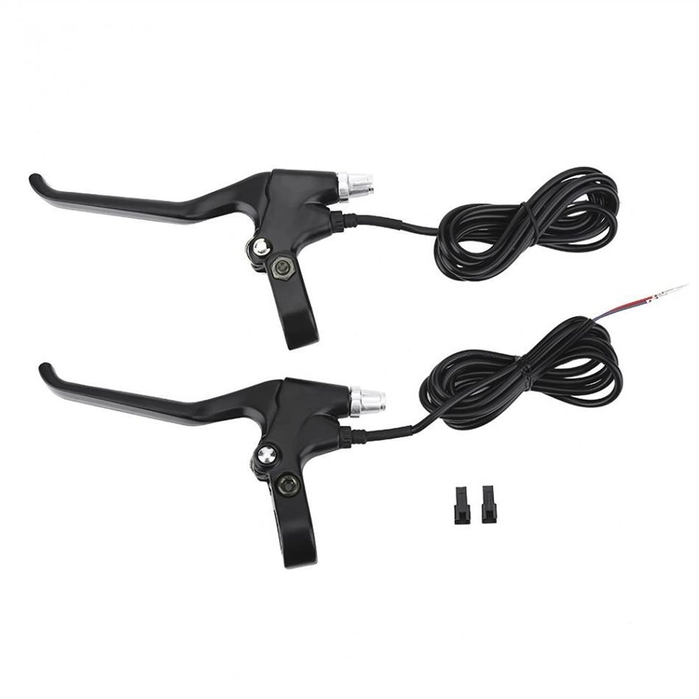 SJHY Bicycle Accessories Bicycle Hydraulic Disc Brake Handle Front Rear Brake Lever Left and amp; Right Electric Bicycle Brake Lever Bike Parts (Color : Black)