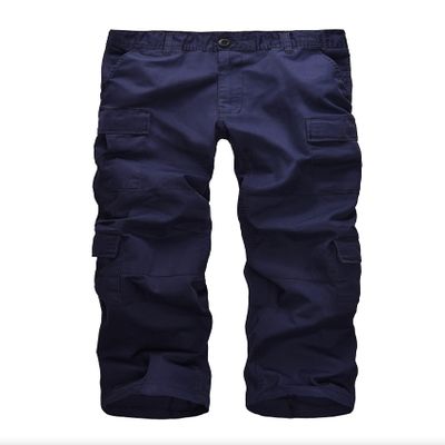 BACKBONE Mens Military Army Style Camouflage Cargo Pants for Fishing Hunting Gaming Camping (36, Navy)