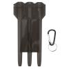 Velaurs Dart Case, Durable Easy to Carry 3 Sleeve Dart Storage Box ABS with Lock Buckle for All Kinds of Darts for Outdoor(Black) view 1